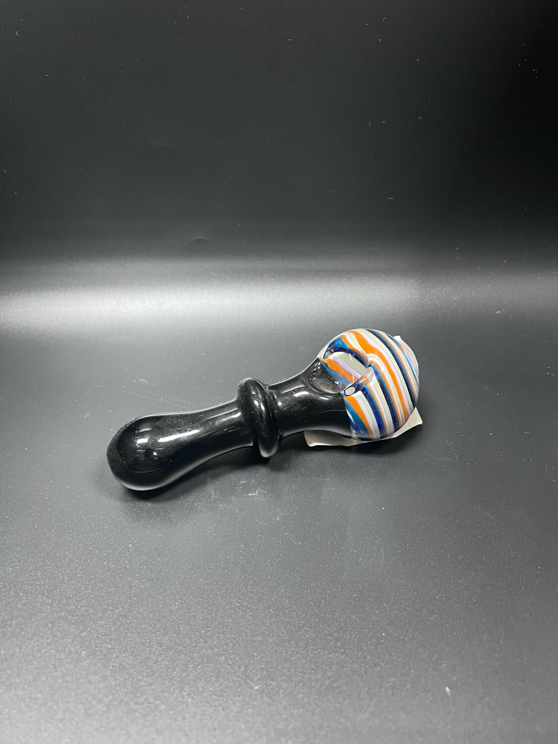 4&quot; Glass Handpipe Multi Color Stripe Top