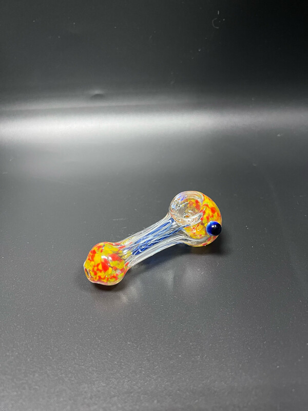 Hand Blown Colorful Design Bowl