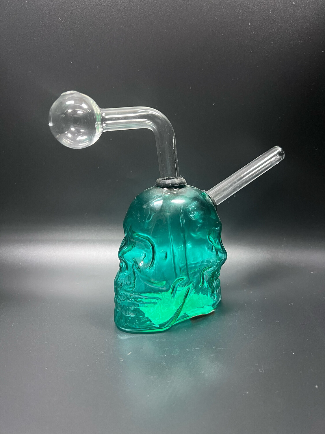 Glass Skull Oil Burner