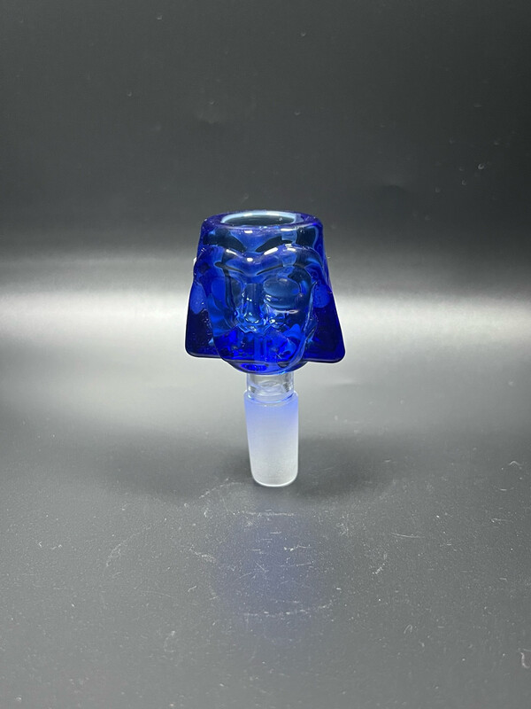 Skull Designed Glass Bowl, Colour: Blue