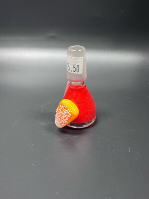 14MM Glass Bowl- Candy Corn + Fish Design