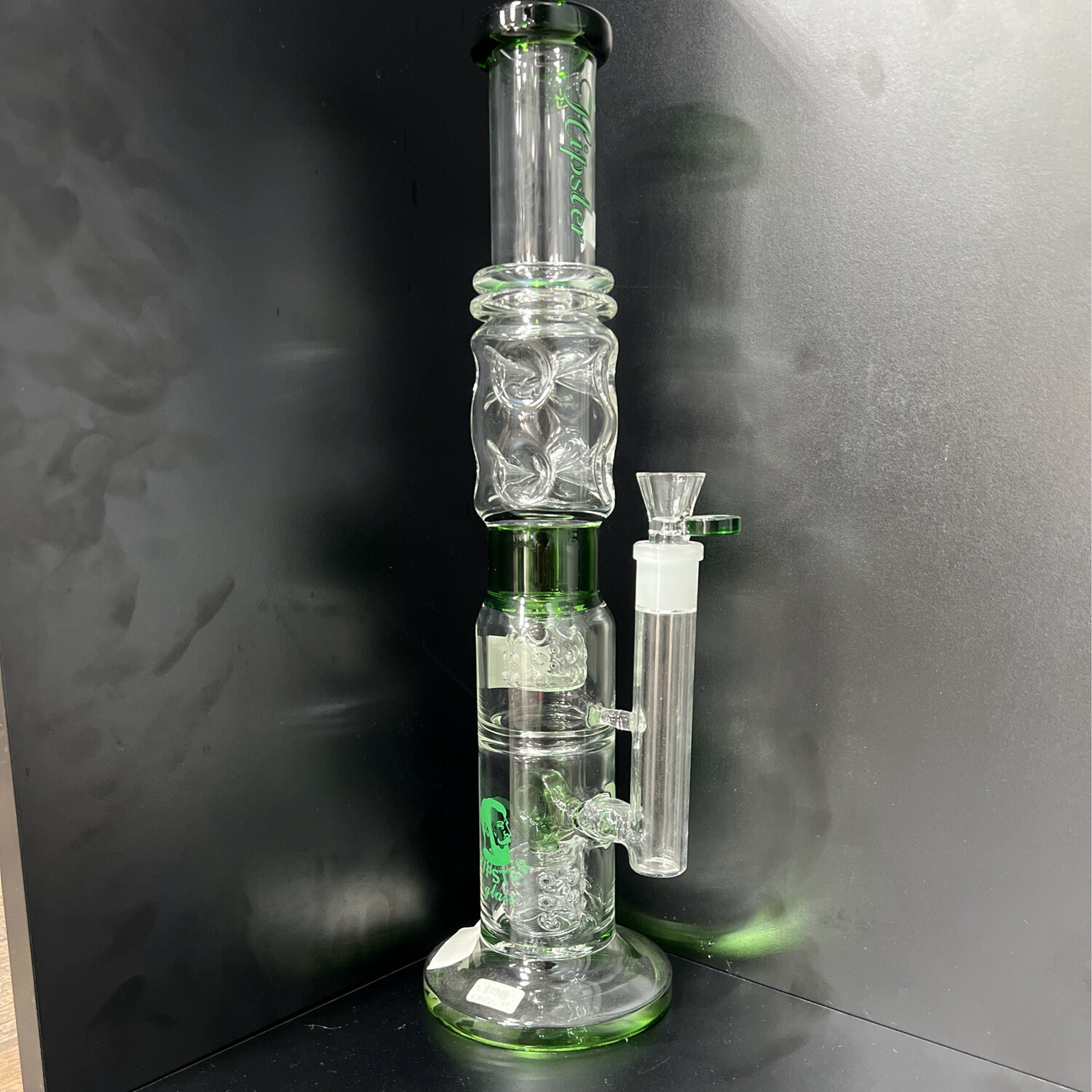 Hipster Green Trimmed Waterpipe