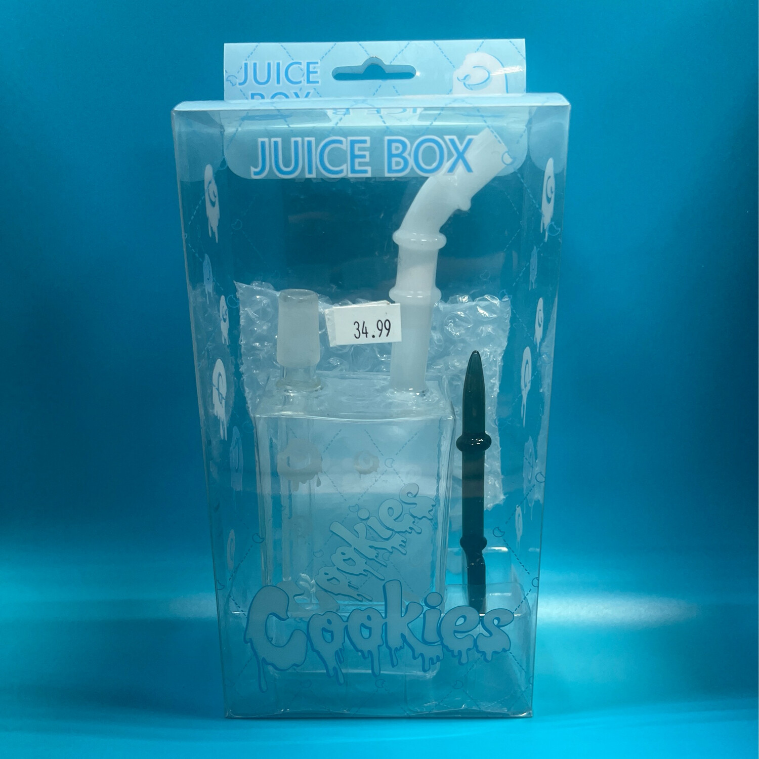 Backwoods + Cookies Juice Box Dab rigs, Style: Juice Box Cookies Blue Design
