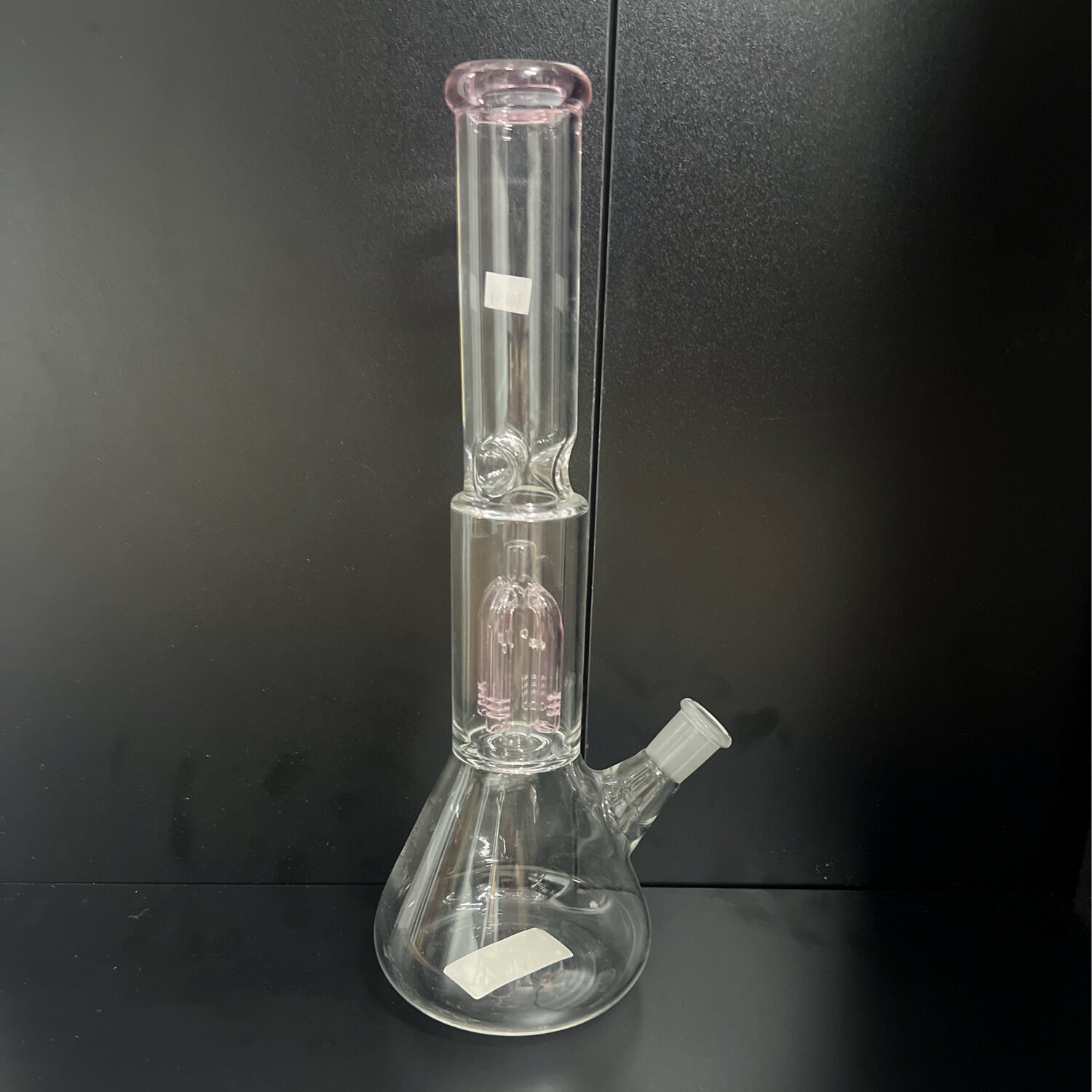 Pink Trimmed Beaker Waterpipe