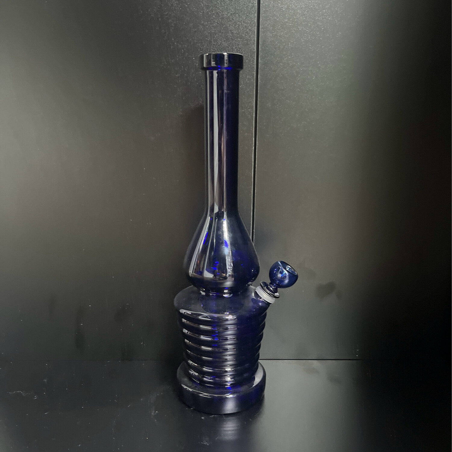 Dark Blue Bottle Shaped  Waterpipe
