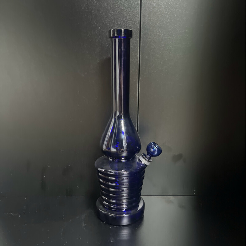 Dark Blue Bottle Shaped  Waterpipe