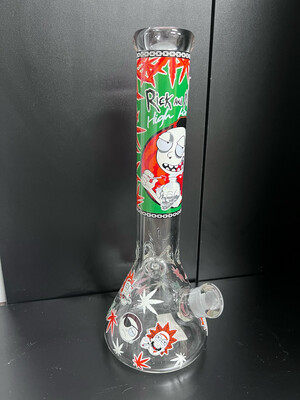 Rasta Rick &amp; Morty Beaker Waterpipe