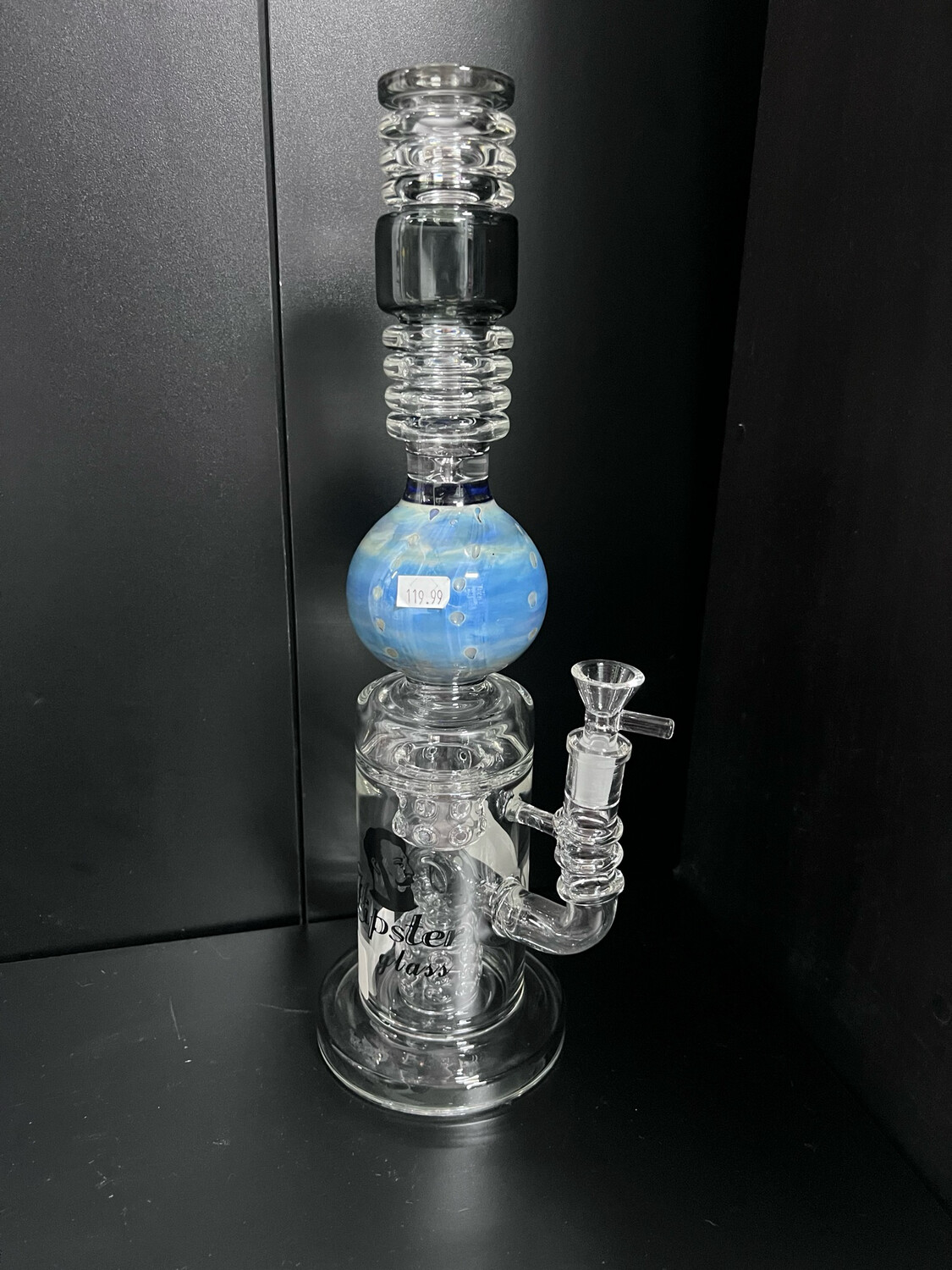 Hipster Glass Blue Ball Waterpipe