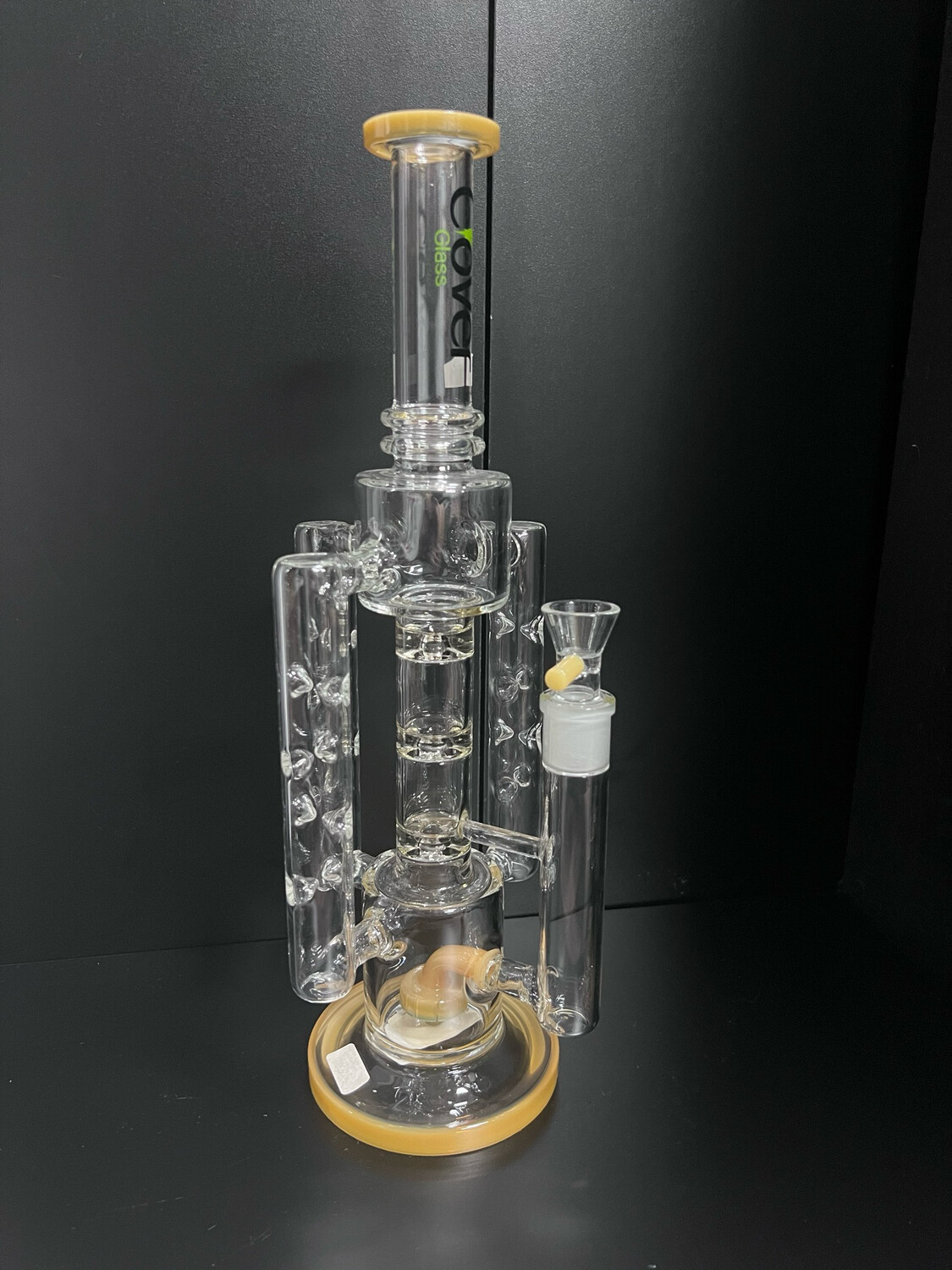 Clover Glass 15&quot; Triple Hand Waterpipe