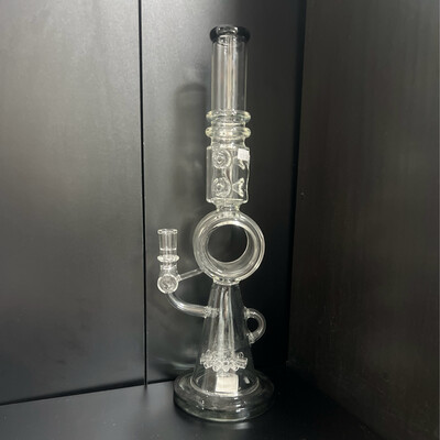 Black Trimmed Big Ring Waterpipe