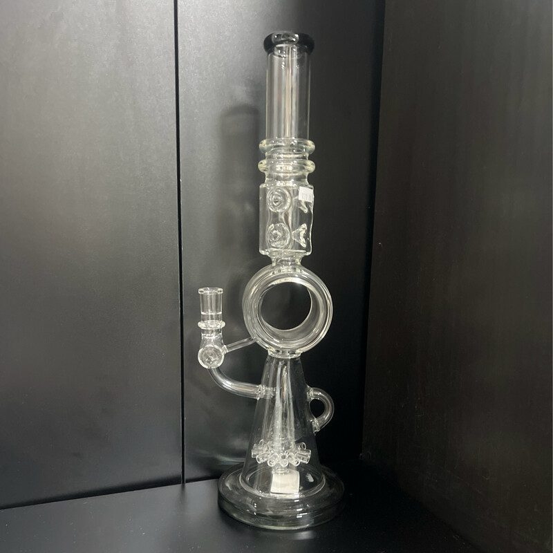 Black Trimmed Big Ring Waterpipe