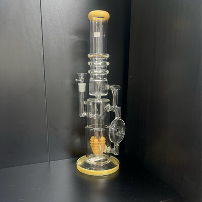 Large Yellow Trimmed Waterpipe