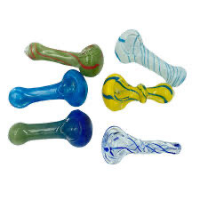 2.5&quot; Glass Hand Pipes Assorted Colors