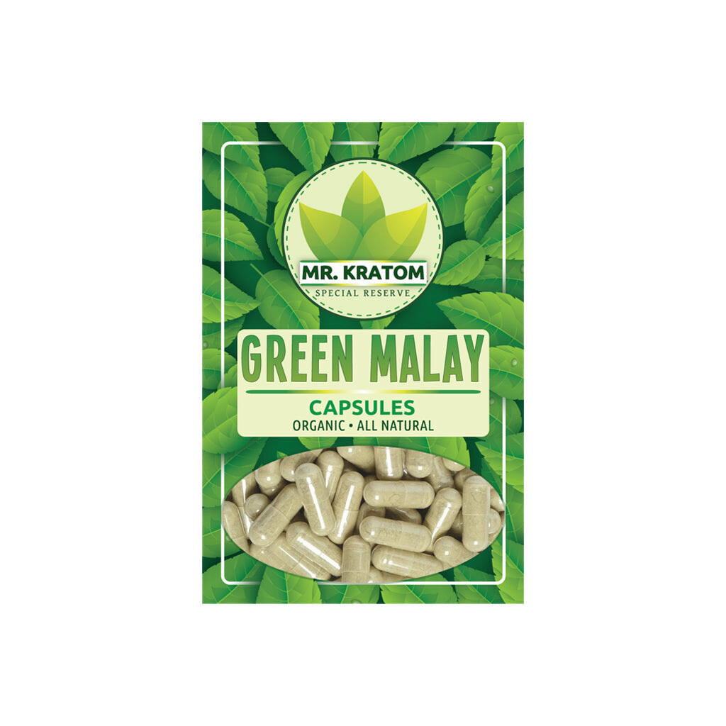 Mr. Kratom Kratom Capsules, Size: 65 Capsules, Flavor: Green Mala