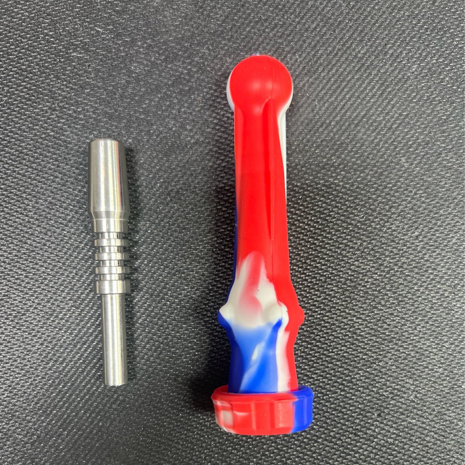 Silicone Nectar Collector Small, Colour: Red White &amp; Blue