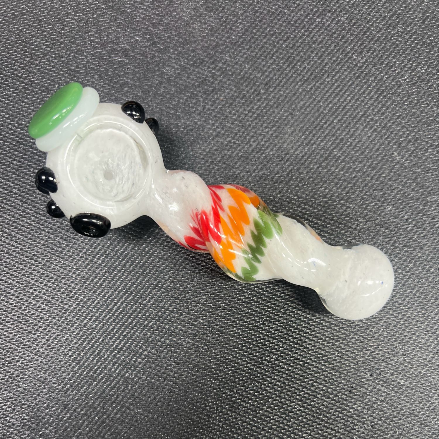 Colorful Swirl Design Handpipe, Colour: White Swirl