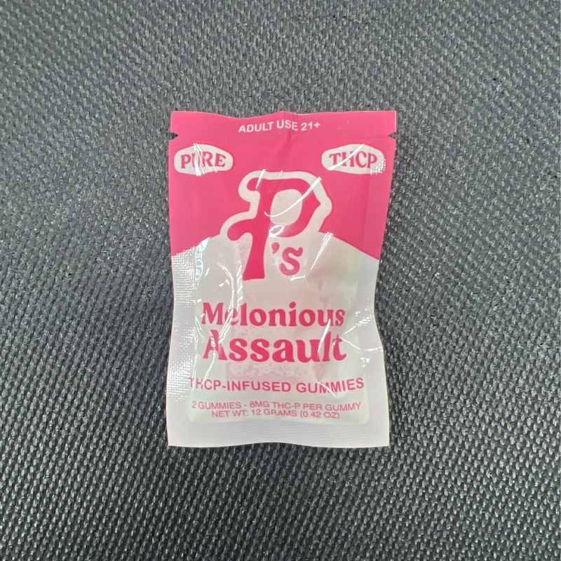 Pure P&#39;s Edible Gummies, Flavor: Melonious Assault, Size: 2 Pack