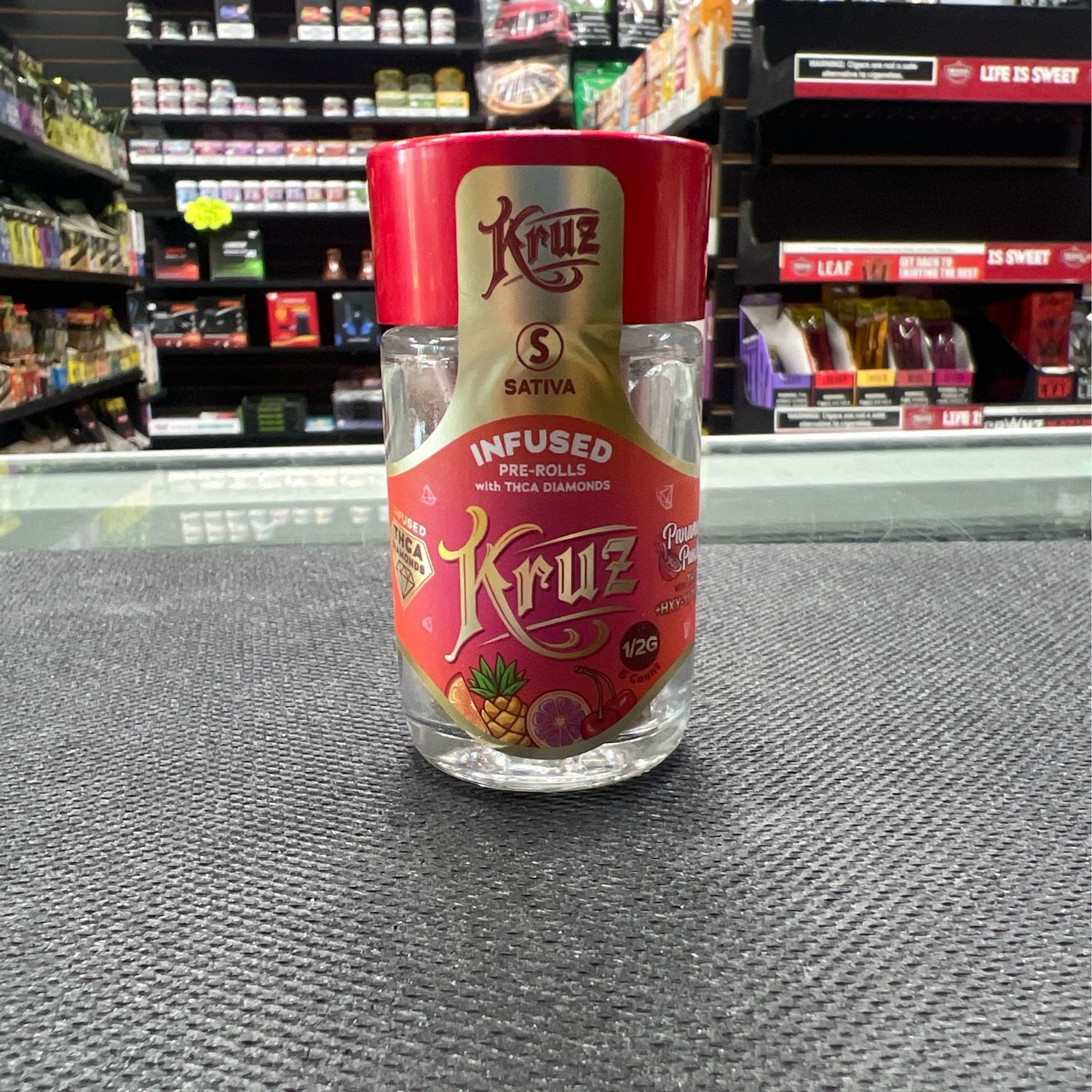Kruz Infused Pre-Rolls, Strain: Panama Punch, Size: 1/2G 5ct