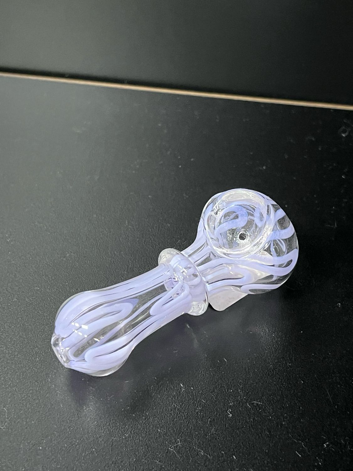 Small Swirl Design Handpipe, Colour: Purple