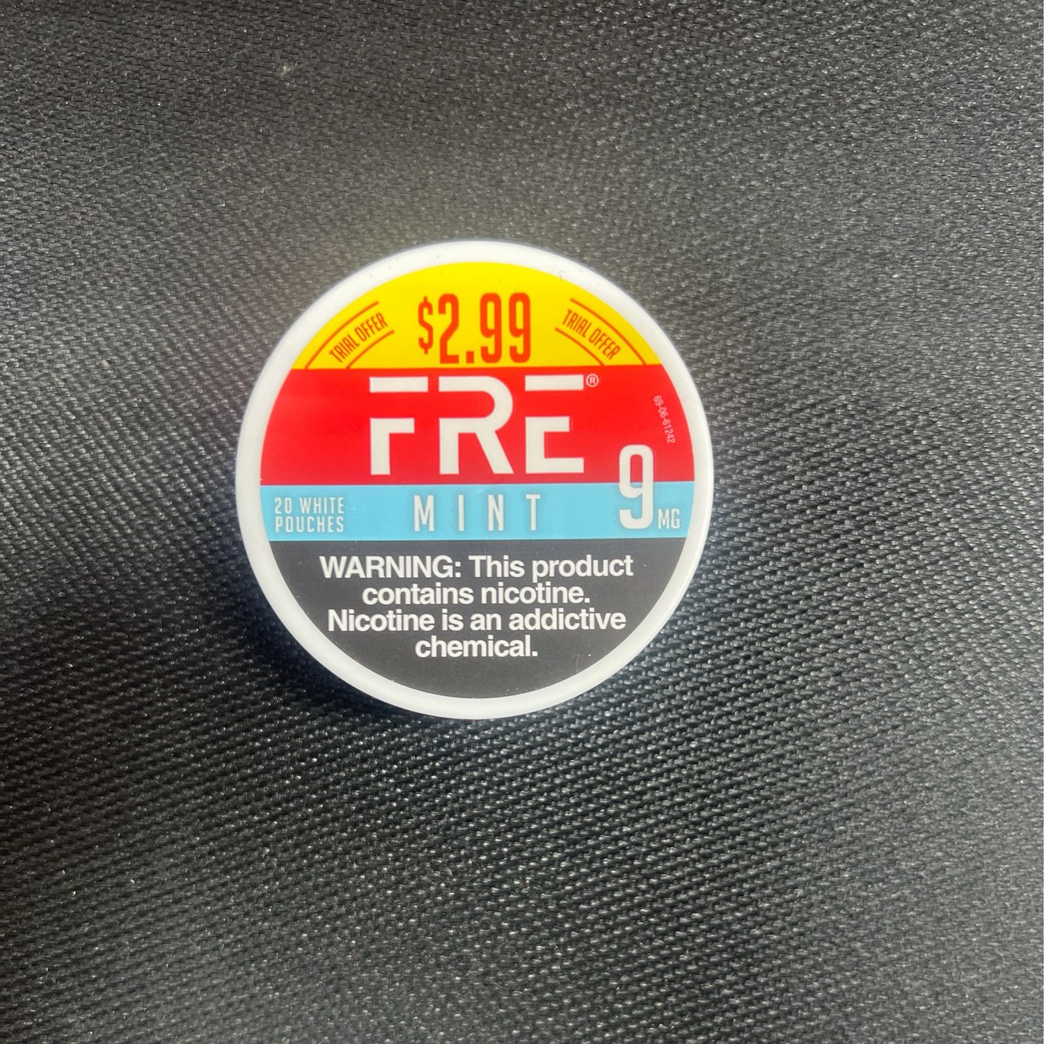 FRE Nicotine Pouches, Flavor: Mint, MG: 9mg