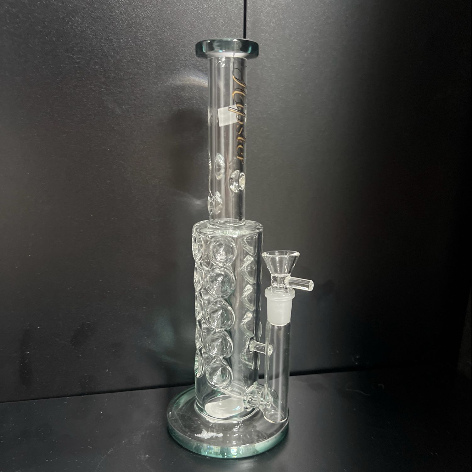 10&quot; Hipster Glass Swiss Holes Waterpipe