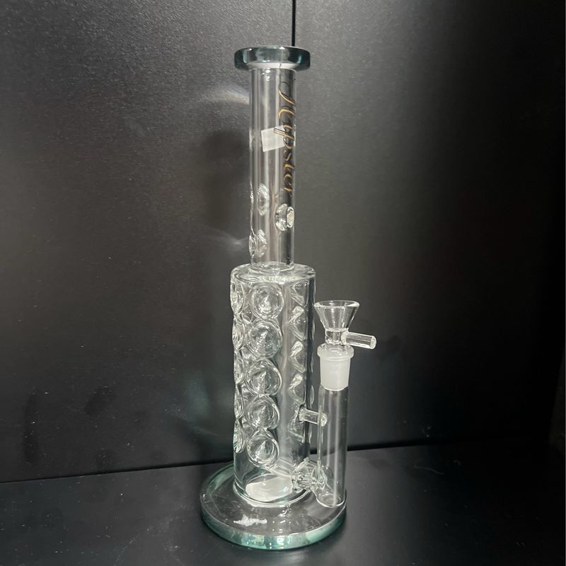 10&quot; Hipster Glass Swiss Holes Waterpipe