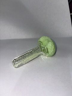Honeycomb Handpipe Green Slime Swirl