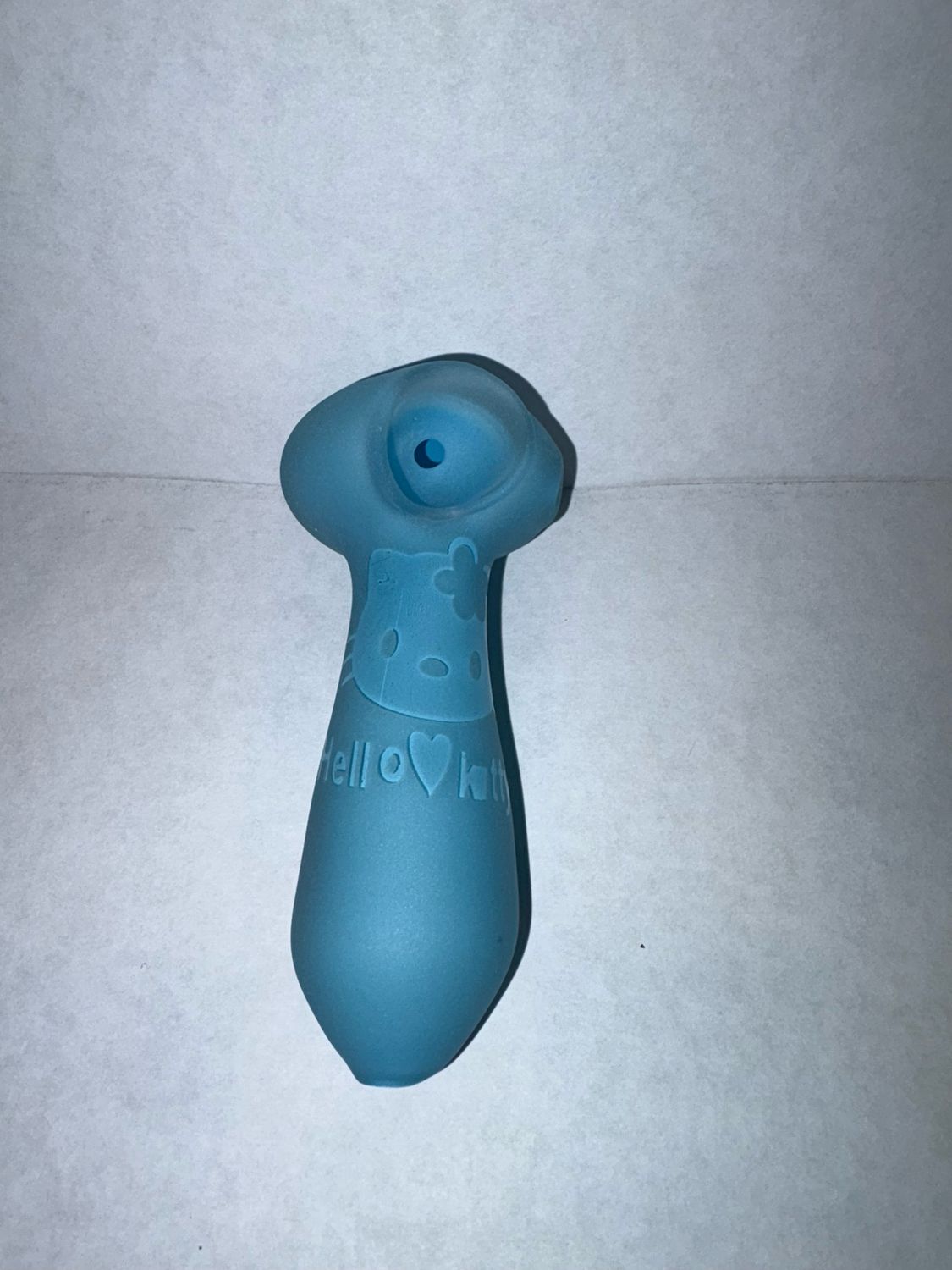 Blue Frosted Hello Kitty Hand Pipe