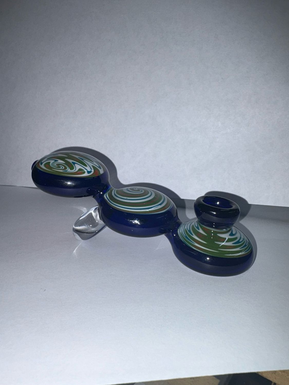 3 Circle Swirl Designed Hand Pipe