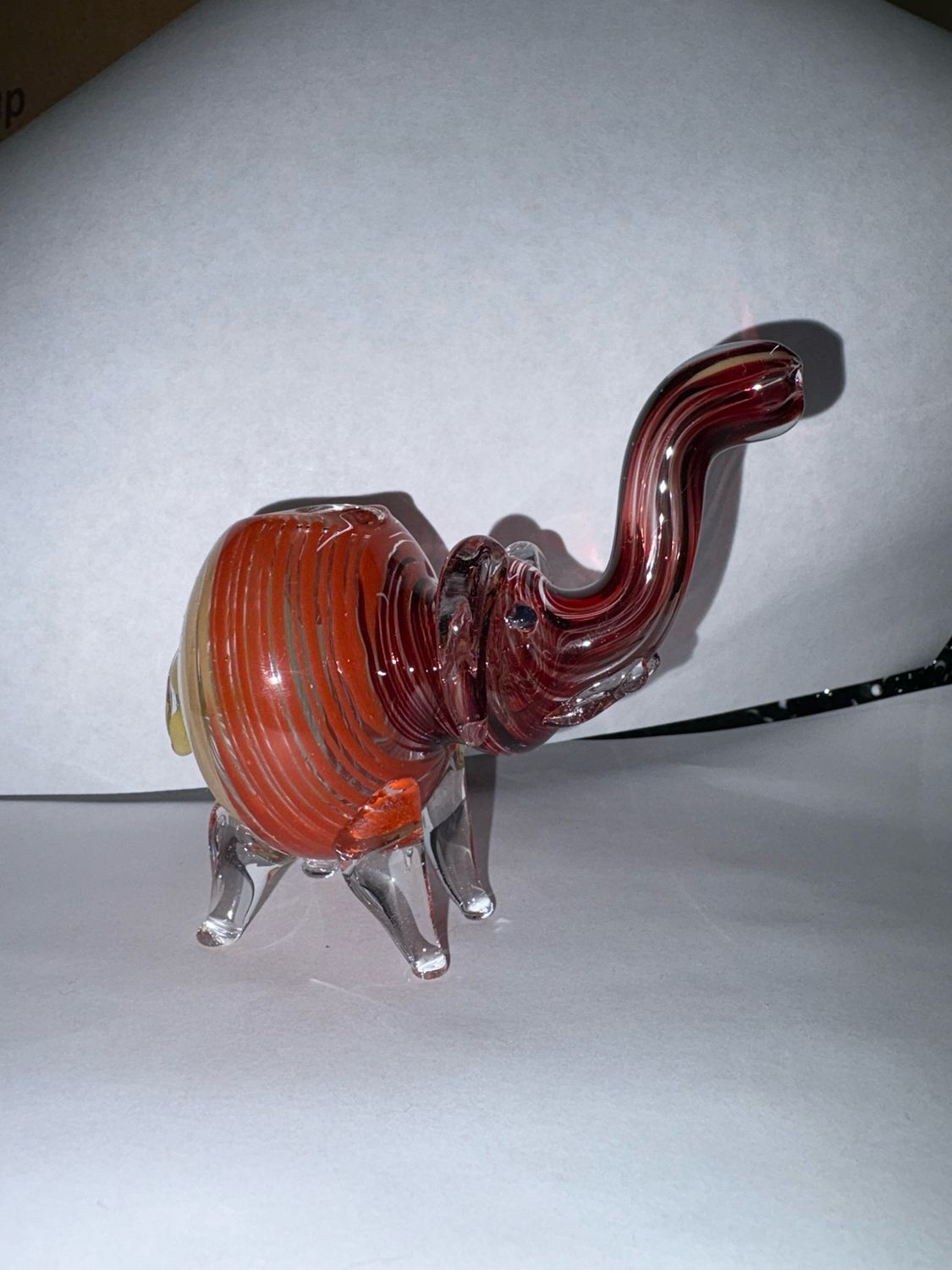 Multi-Colored Elephant Hand Pipe