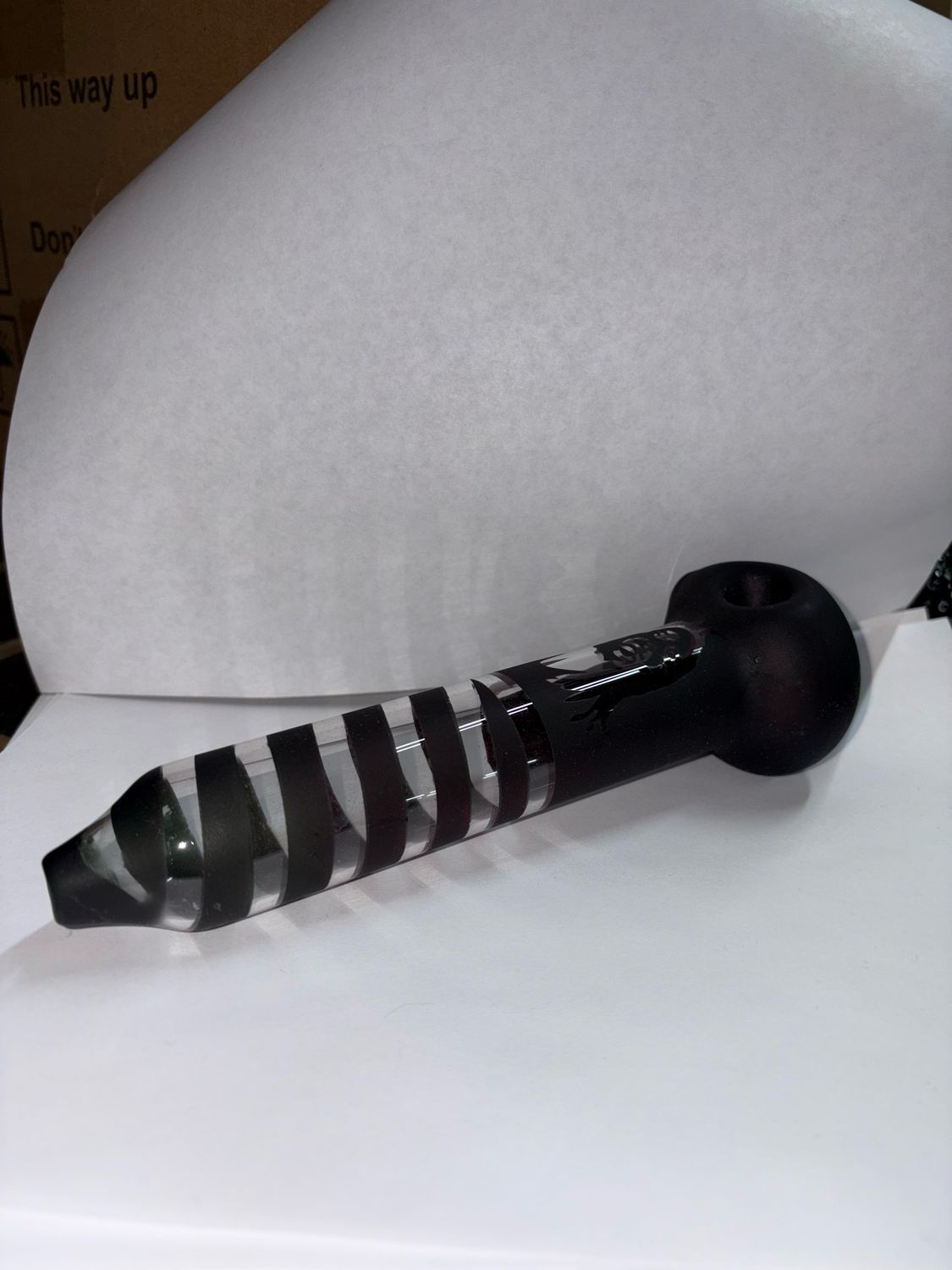 Black Frosted Bob Marley Hand Pipe