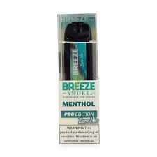 Breeze Pro Zero Nic Edition, Flavor: Menthol