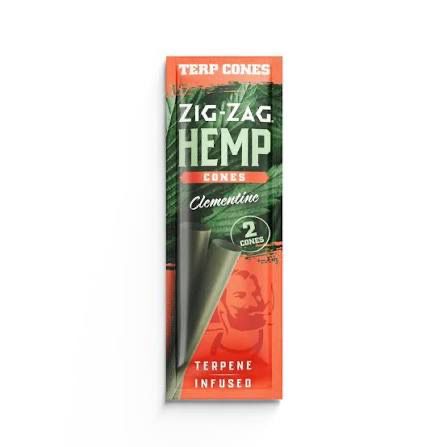 Zig Zag Hemp Cones, Flavor: Clementine