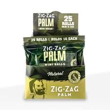 Zig Zag Palm Mini Rolls, Flavor: Natural, Size: 25 Pack