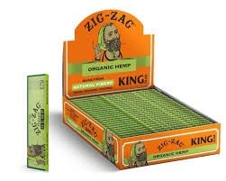 Zig Zag Rolling Paper's, Material: Organic Hemp, Size: King Size Slim