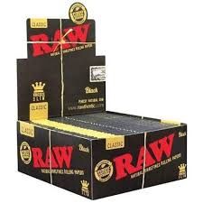 RAW Black Rolling Paper's, Size: King Size Slim