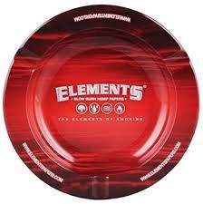 Elements Round Magnetic Ashtray, Colour: Red