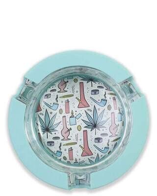 Ugly House Silicone &amp; Glass Ashtray