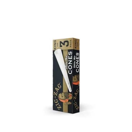 Zig Zag Pre-Rolled Cones, Material: Ultra Thin, Size: 3 Pack, Style: King Size