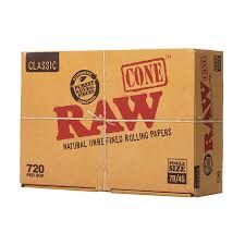 RAW Bulk Pre-Rolled Cones, Size: 720 Pack, Style: 70/45