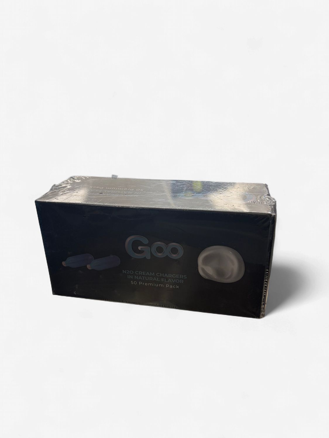 Goo Cream Chargers Assorted Flavors 50 Pack, Flavor: Natural