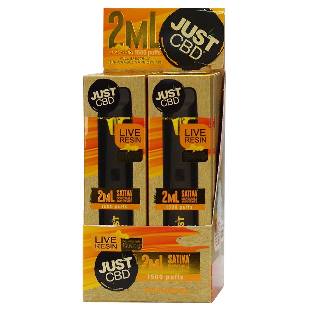 Just CBD Disposable Vape, Strain: Sour Diesel