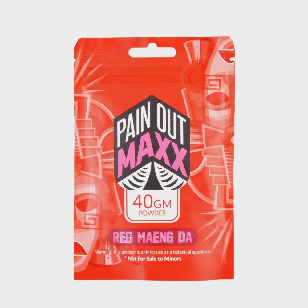 Pain Out MaXX Kratom Capsules, Flavor: Red Maeng Da, Size: 40 Capsules