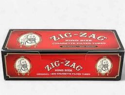 Zig-Zag Cigarette Filter Tubes, Size: King Size, Style: Original