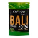 Kratom Kaps Kratom Capsules, Flavor: Bali Red Vein, Size: 40 Capsules