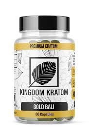 Kingdom Kratom Capsules, Flavor: Gold Bali, Size: 60 Capsules
