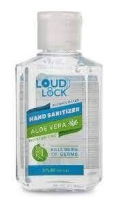 Loud Lock Hand Sanitizer W/Aloe Vera 2OZ