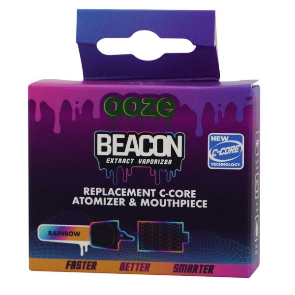 Ooze Beacon Replacement Atomizer &amp; Mouthpiece, Colour: Rainbow