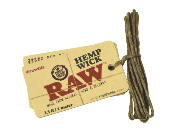 RAW Hemp Wick, Size: RAW Hemp Wick 3.3 Ft-1 Meter