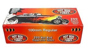Hot Rod Cigarette Tubes, Flavor: Regular, Size: 100mm